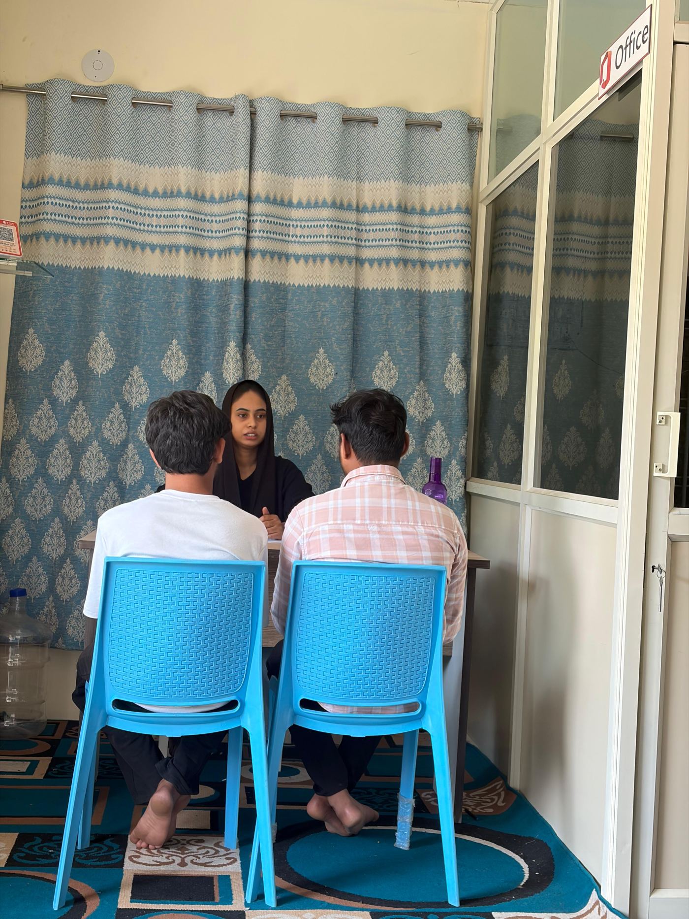 Career counselling session at Learn2Hire office